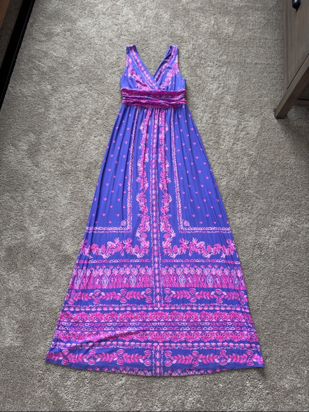 Lilly Pulitzer Margarita Maxi Dress in Mystical Purple Coral Craze - Picture 2 of 6